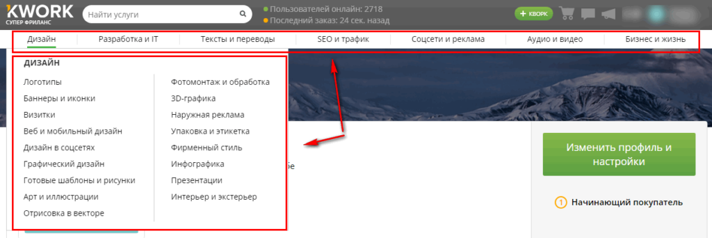 Как заработать на Кворк новичку