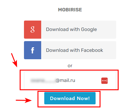 Конструктор сайтов Mobirise на русском языке скачать